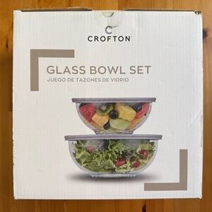 NEW Crofton glass bowl set